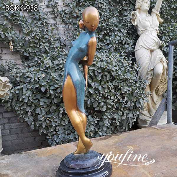 Custom Made Life Size Bronze Girl Statue