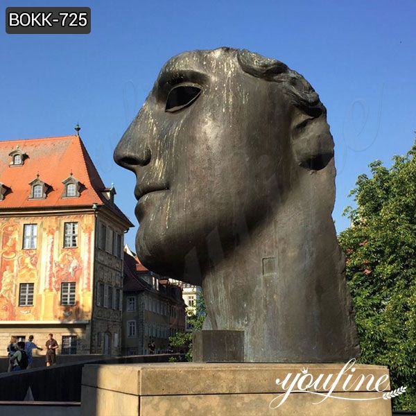 Large Bronze Face Sculpture by Igor Mitoraj for Sale