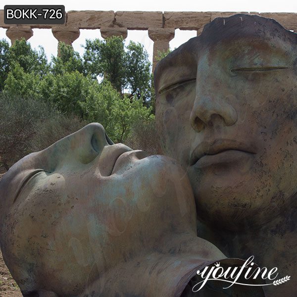 Outdoor Igor Mitoraj Bronze Face Sculpture Custom Bronze Statues for Sale