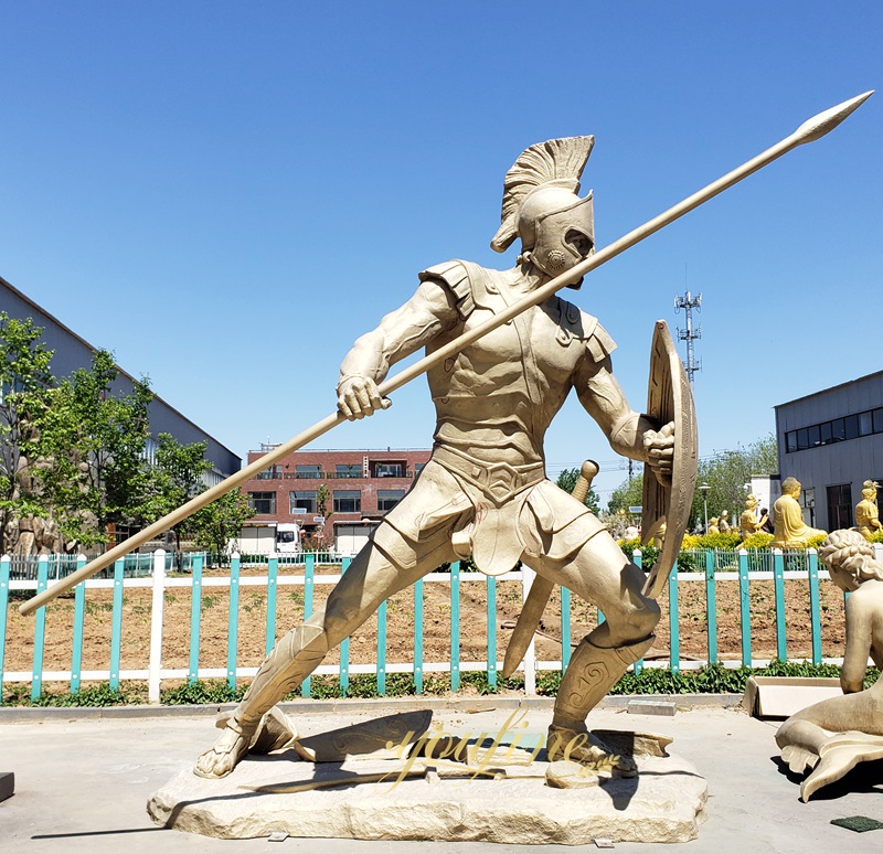 Bronze Spartan Warrior Statue BOKK-923 - Spartan Statue - 3