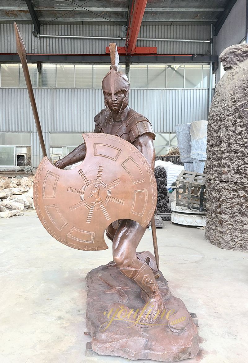 Bronze Spartan Warrior Statue BOKK-923 - Spartan Statue - 5