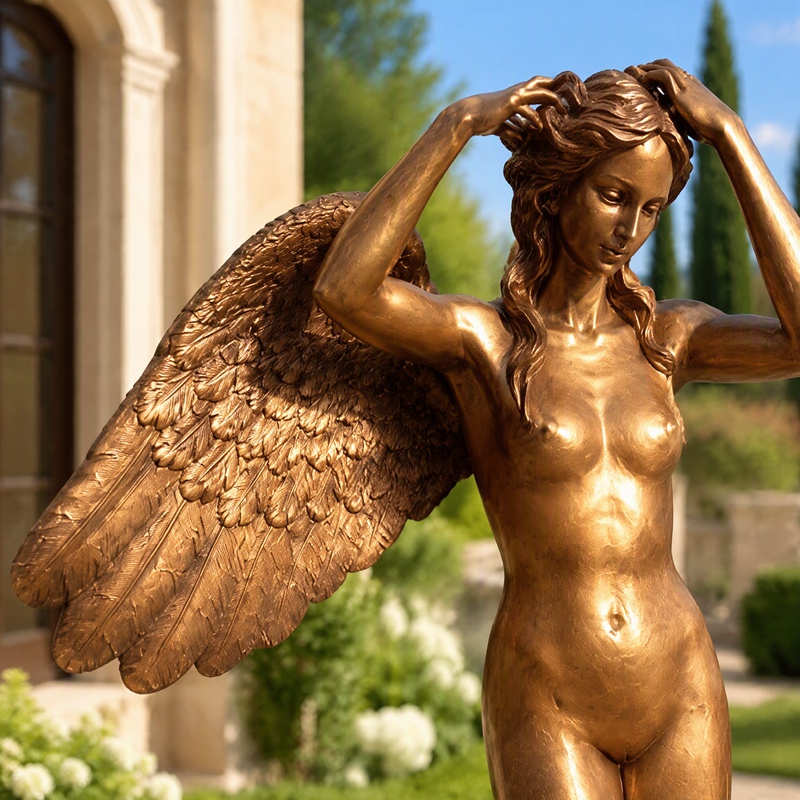 Bronze classical sculpture texture closeup Bronze classical sculpture texture closeup
