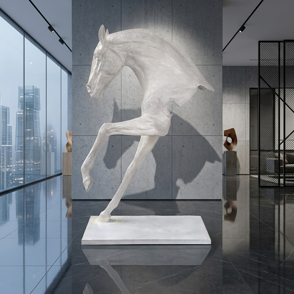 Abstract Half Horse Statue in office