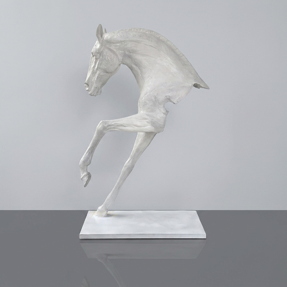 Abstract Half Horse bronze Statue