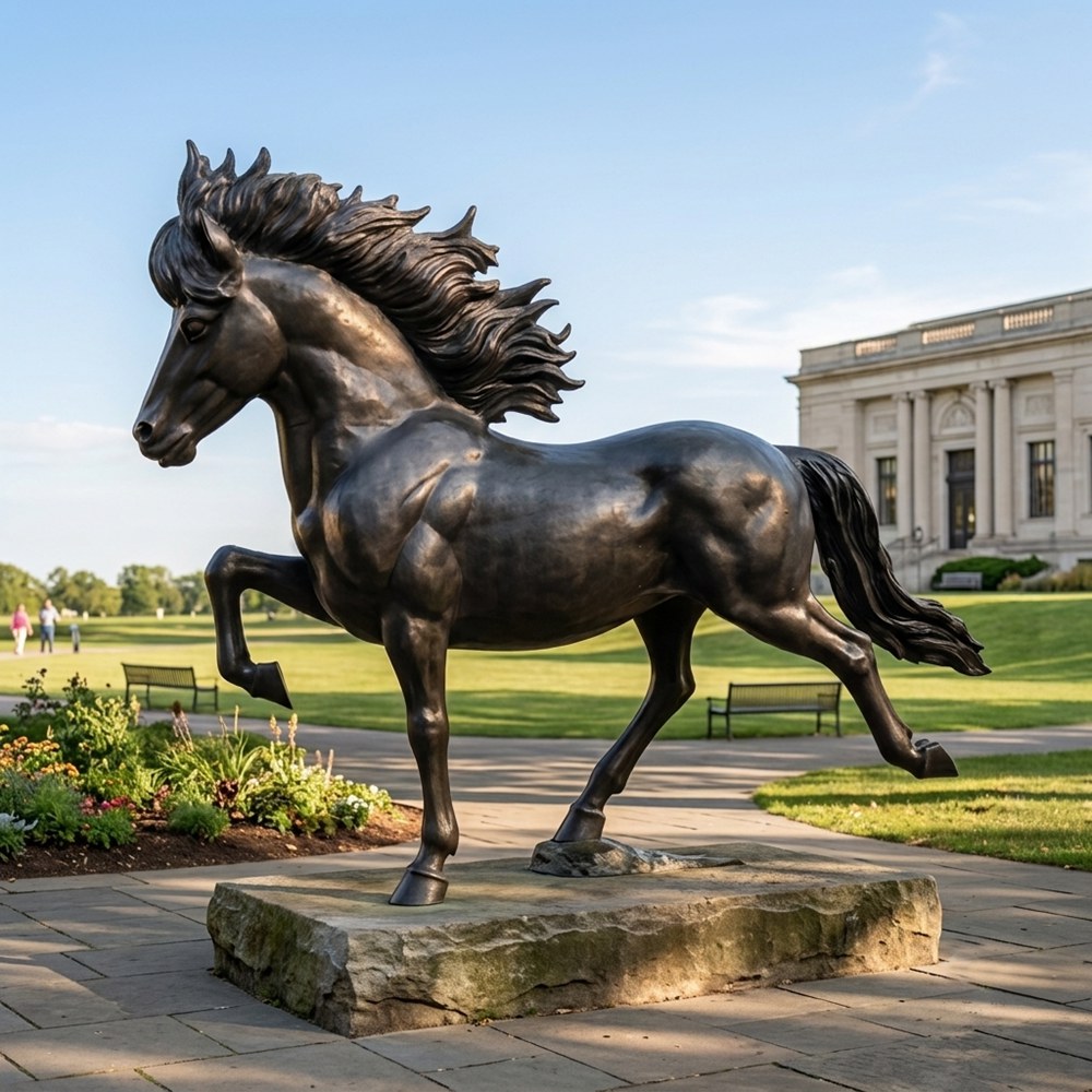 Large bronze Galloping Horse Statue