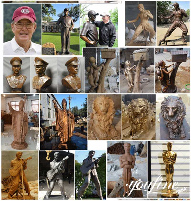 Custom Made Life Size Bronze Player and Football Statue for Sale BOKK-943 - Bronze Football Statue - 3
