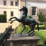 Rearing Horse with a Snake