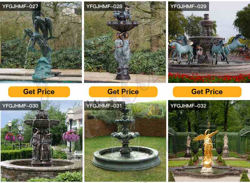 Outdoor Villa Garden Antique Bronze Statues Fountain Decor for Sale BOKK-931 - Bronze Figure Fountain - 4