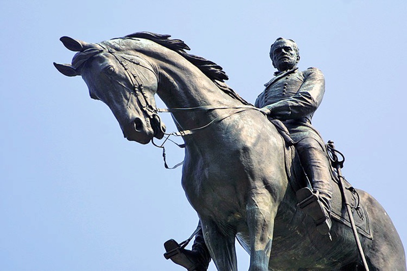 bronze General Sherman statue
