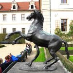 bronze Rearing Horse with a Snake