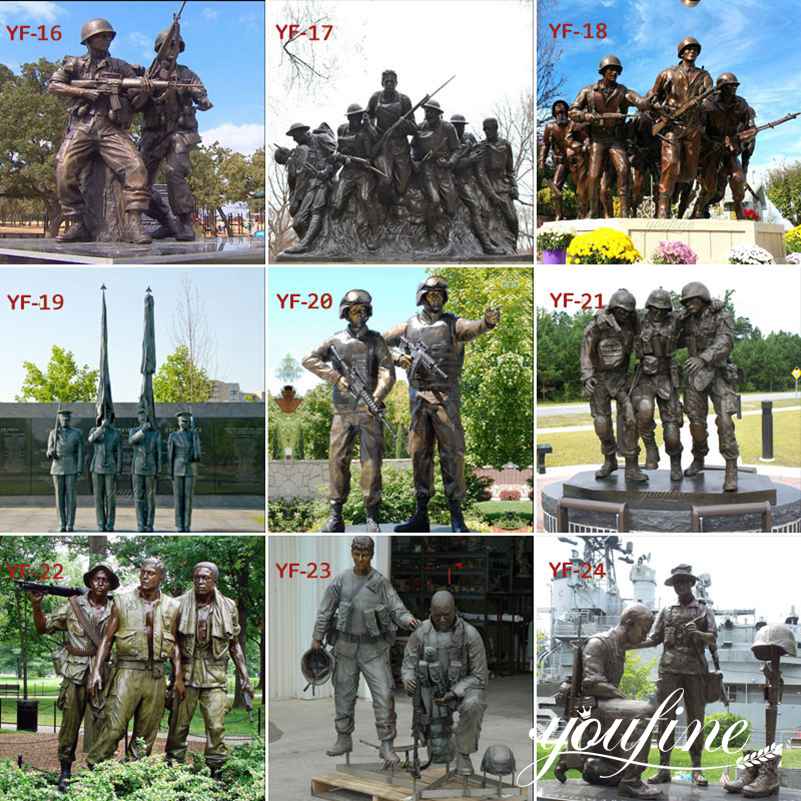 Large Bronze Monument Statue US Marine Corps Memorial for Sale BOKK-910 - Bronze Military Statues - 9