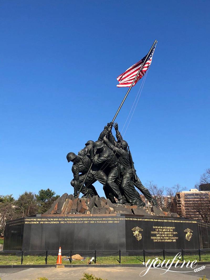 Large Bronze Monument Statue US Marine Corps Memorial for Sale BOKK-910 - Bronze Military Statues - 5