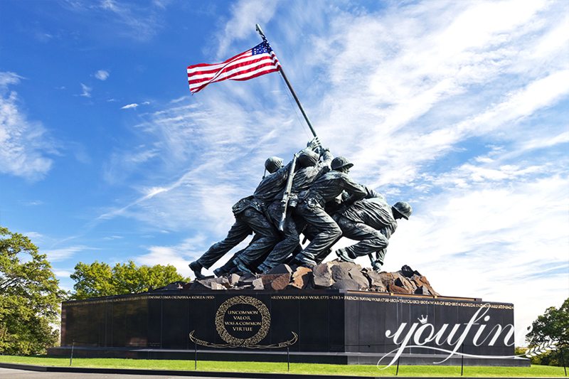 Large Bronze Monument Statue US Marine Corps Memorial for Sale BOKK-910 - Bronze Military Statues - 4