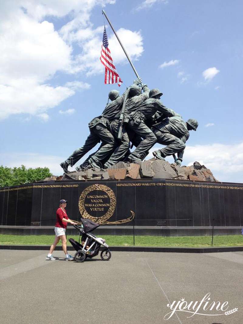 Large Bronze Monument Statue US Marine Corps Memorial for Sale BOKK-910 - Bronze Military Statues - 3