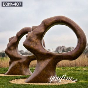 Modern Abstract Bronze Sculpture Outdoor Sculpture by the Lakes for Sale BOKK-407