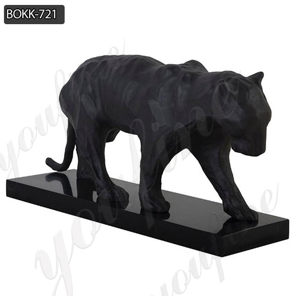 Garden Life Size Walking Leopard Bronze Statue for Sale