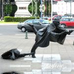Life Size Vaartkapoen Bronze Statue Street Landscape Sculpture for Sale