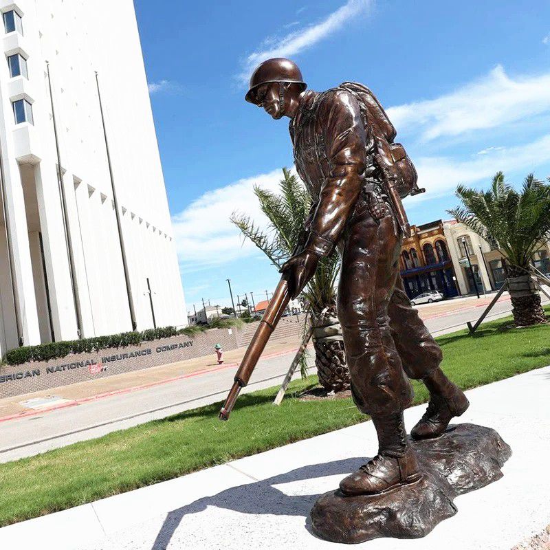 Bronze Soldier Statue Monument Custom Made Large Size for Sale BOKK-932 - Bronze Figure Sculpture - 6