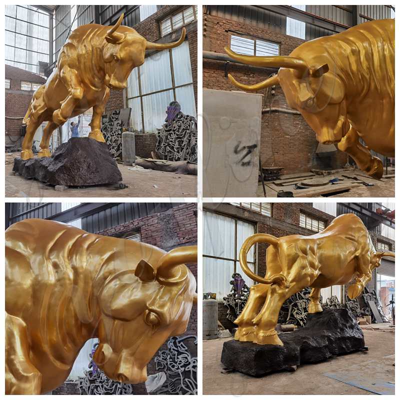 Huge Bronze Bull Statue Square Decoration for Sale BOKK-949 - Bronze Animal Sculpture - 1