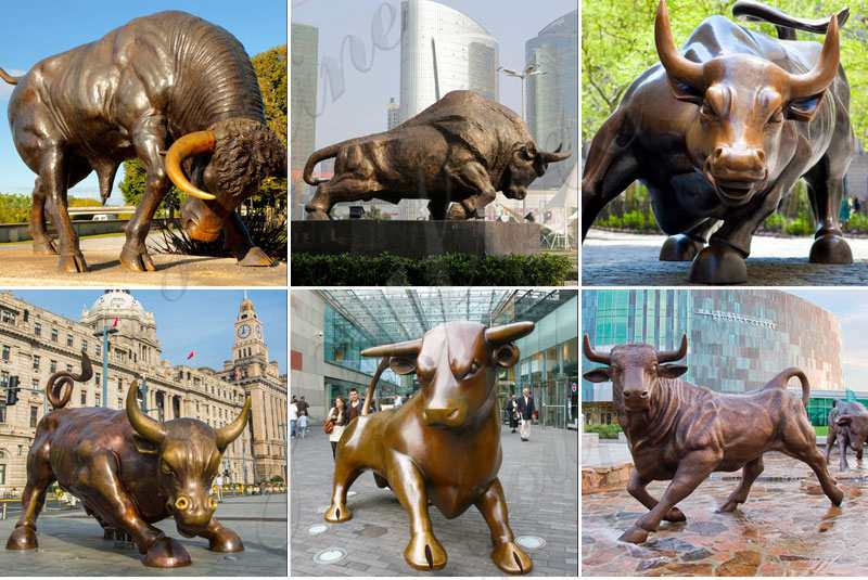 Huge Bronze Bull Statue Square Decoration for Sale BOKK-949 - Bronze Animal Sculpture - 2