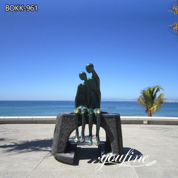 Life Size Bronze Abstract Figure Sculpture Outdoor Garden Decor for Sale