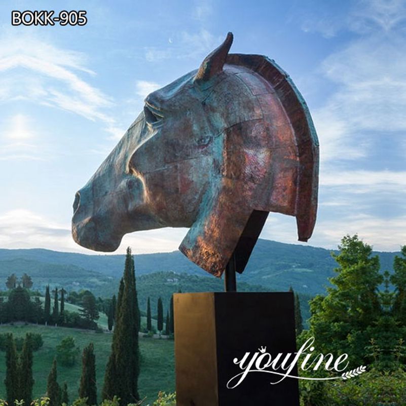 Outdoor Large Bronze Horse Head Statues for Sale