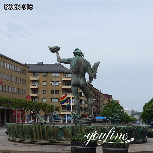 bronze Poseidon Statue by Carl Millesbronze Poseidon Statue by Carl Milles