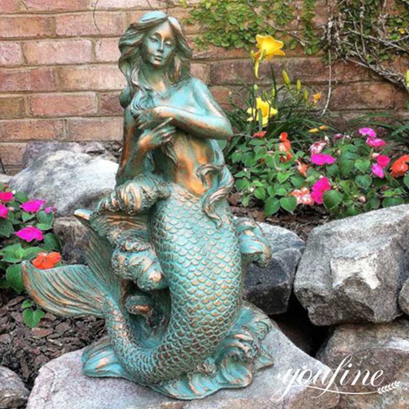  Bronze Mermaid Statue Details:
