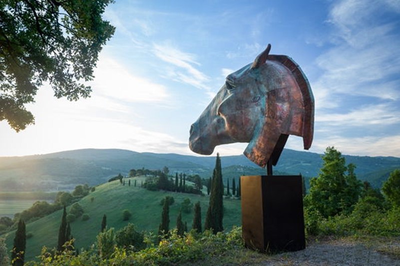 Outdoor Large Bronze Horse Head Statues for Sale BOKK-905 - Bronze Horse Statues - 1