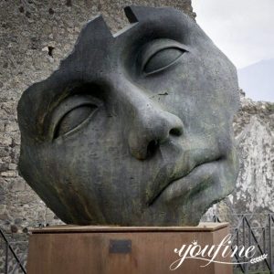Bronze Face Statue Feedback from Belgium Customer