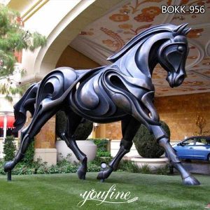 Abstract Large Bronze Horse Statue Outdoor Lawn Decor for Sale BOKK-956