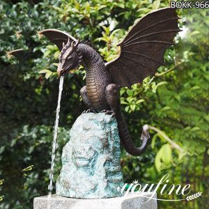 Life Size Bronze dragon Fountain Garden Decoration for Sale BOKK-966