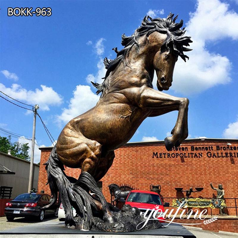 Giant Bronze Horse Statue Square Decoration for Sale BOKK-963 - Bronze Animal Sculpture - 2