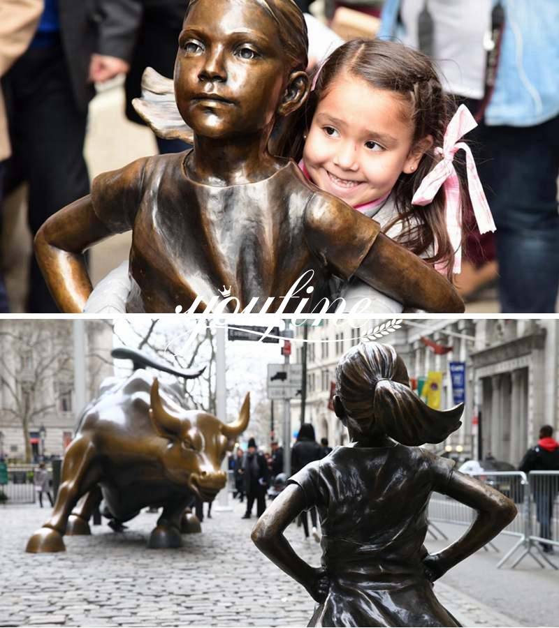 Hot Sale Bronze Fearless Girl Statue Custom Replica for Sale BOKK-21 - Bronze Children Sculpture - 1