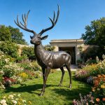 wildlife Life Size Reindeer Statue