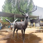 wildlife Life Size Reindeer Statue factory supplier