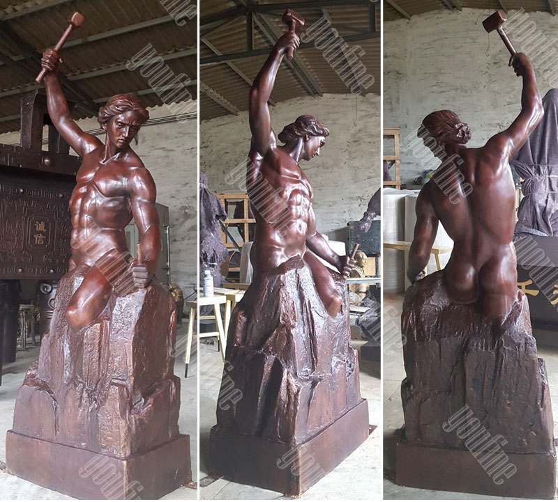 Custom Bronze Self Made Man Statue Replica for Sale BOKK-592 - Bronze Classical Sculpture - 1