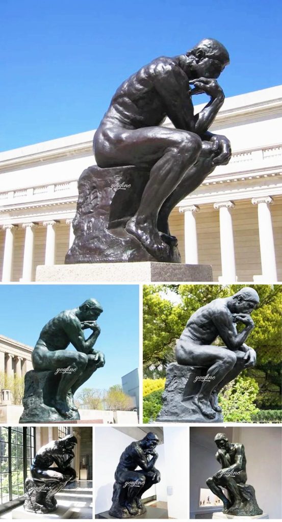 Custom Bronze Thinker Man Statue Replica for Sale BOKK-07 - Bronze Rodin Sculpture - 6