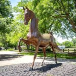 lifesize American Saddlebreds horse Statue