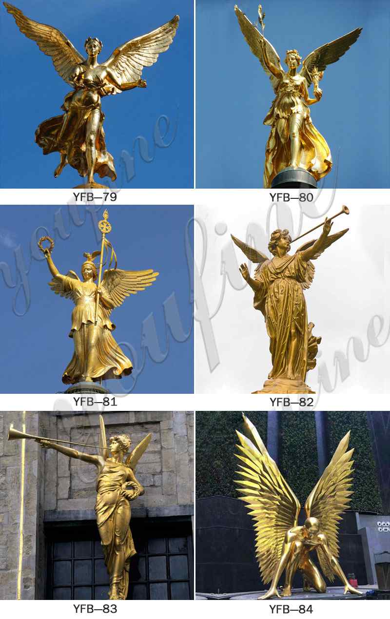 Classic Bronze Angle Statue China Factory for Sale BOKK-144 - Bronze Angel Sculpture - 2
