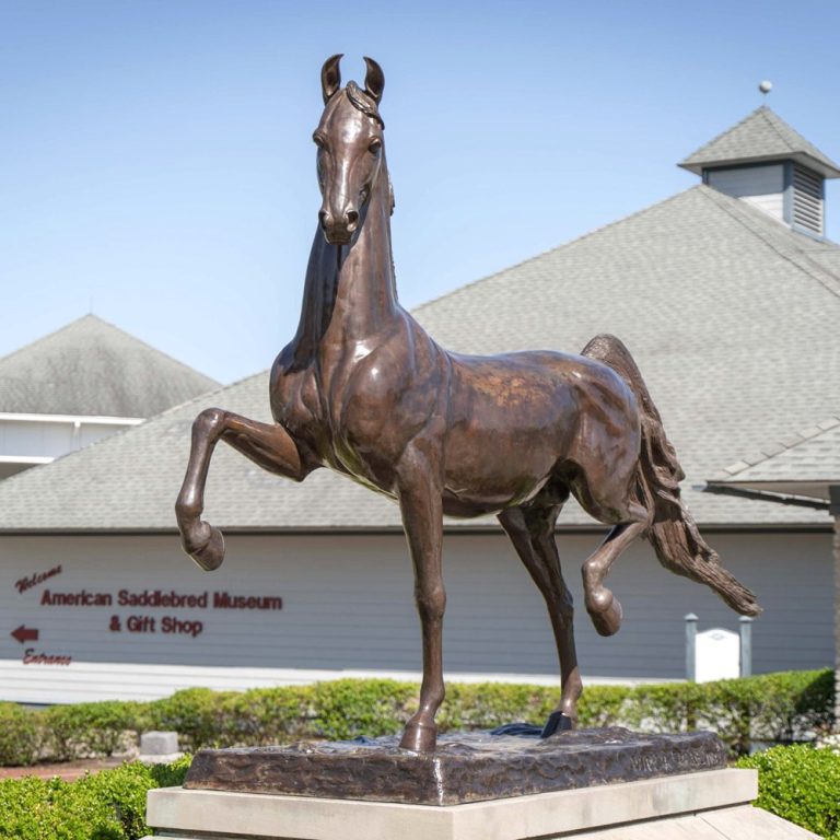 lifesize Kentucky Horse Park American Saddlebreds Statue