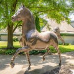 lifesize Kentucky Horse Park American Saddlebreds horse Statue