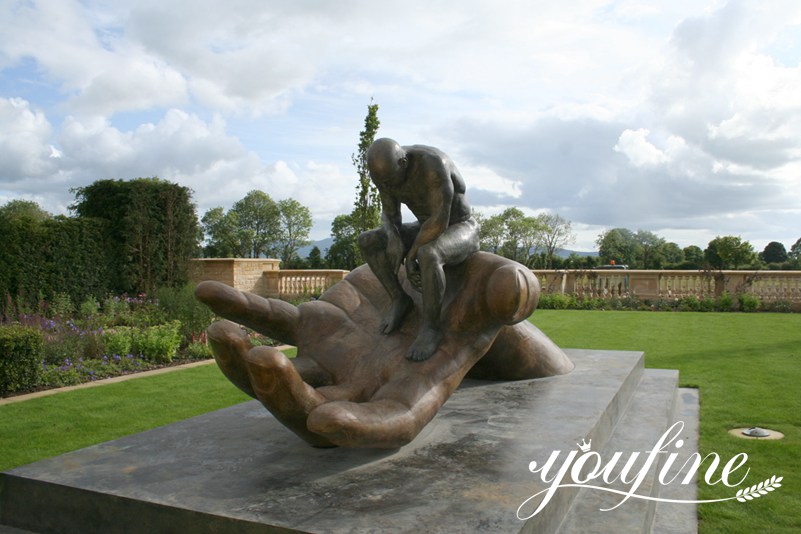 Large Bronze Hand of God Statue Lorenzo Quinn Sculptures for Sale BOKK-974 - Abstract Bronze Sculpture - 1