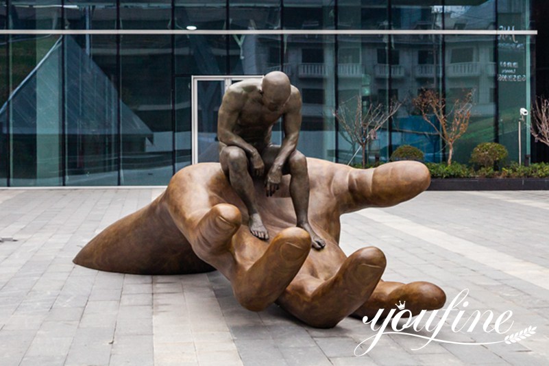 Large Bronze Hand of God Statue Lorenzo Quinn Sculptures for Sale BOKK-974 - Abstract Bronze Sculpture - 2