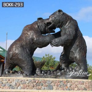 Large Casting Bronze Grizzly Bear Statue for Sale BOKK-293