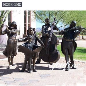 Life Size Bronze Musician Sculptures Group for Sale BOKK-180