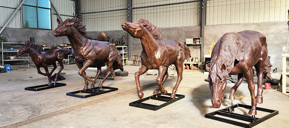 Mustangs of Las Colinas Running Horse sculpture factory supplier