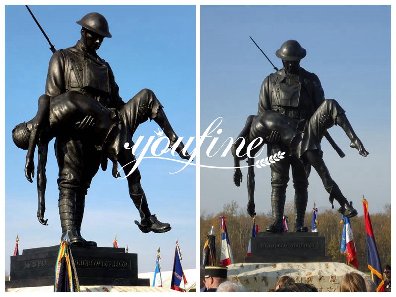 Rainbow Division Sculpture Bronze Soldier Statue for Sale BOKK-908 - Bronze Military Statues - 1