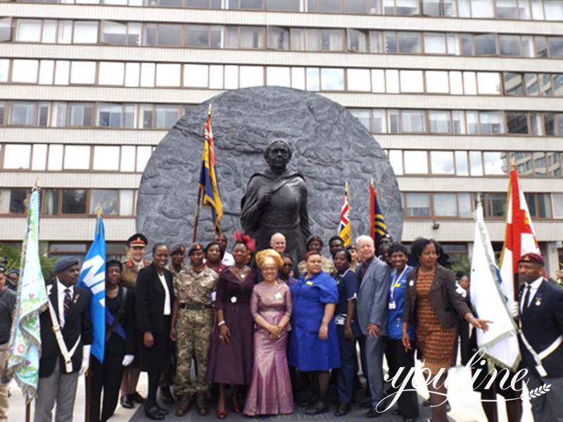 Mary Seacole Bronze Nurse Statue Square Memorial for Sale BOKK-09 - Bronze Classical Sculpture - 3