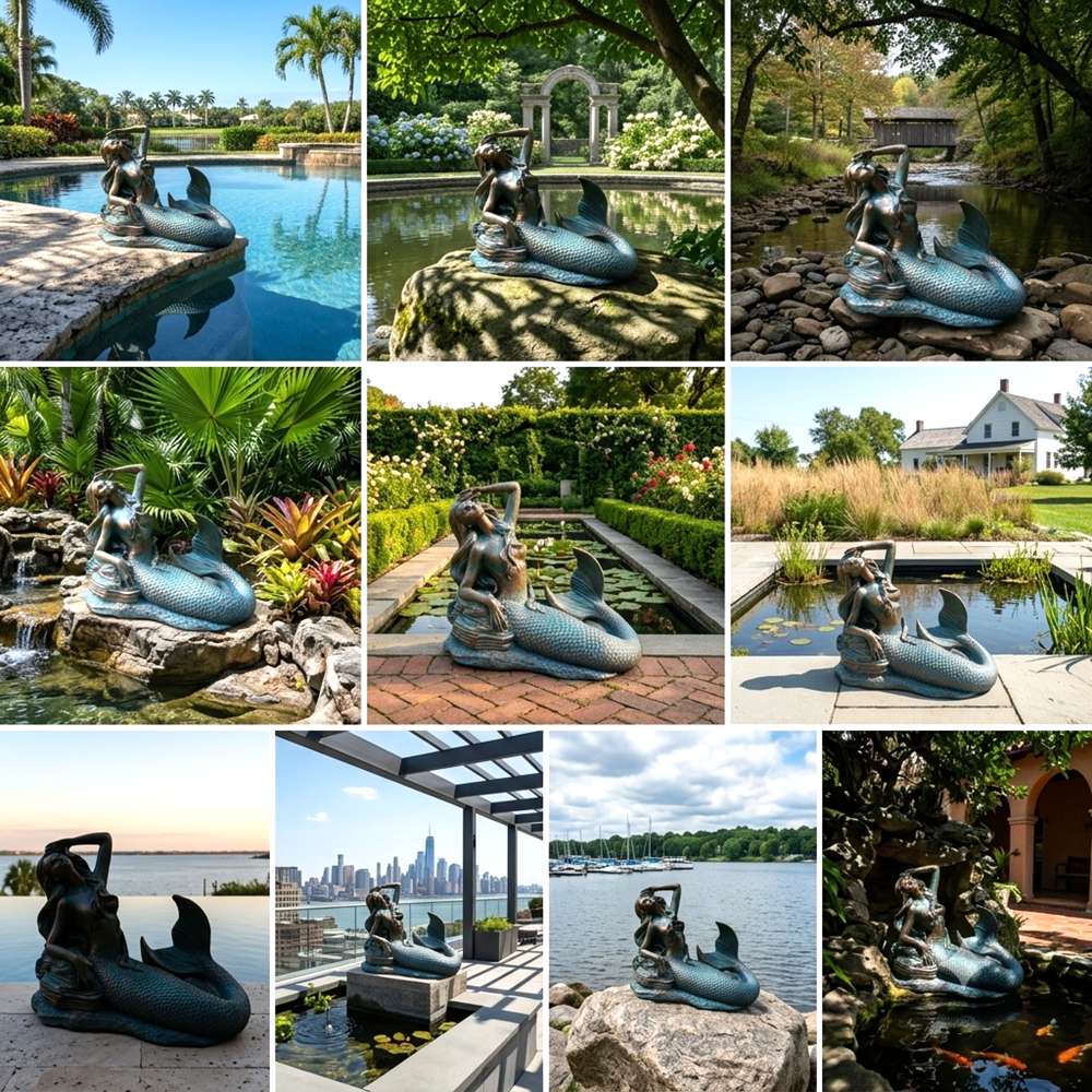 life size bronze mermaid statue customer feedback